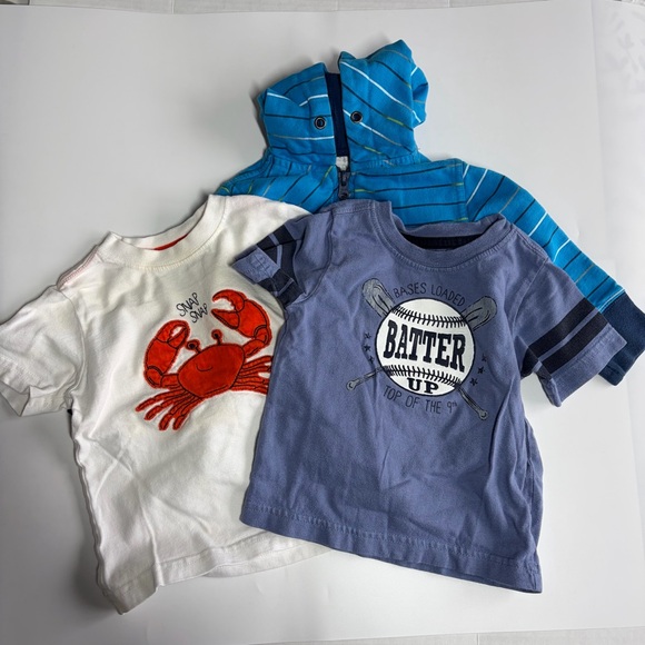 Gymboree Other - Bundle of Baby Boy’s T-shirts and Hoodie Sweatshirt Size 6-12 Months Gymboree